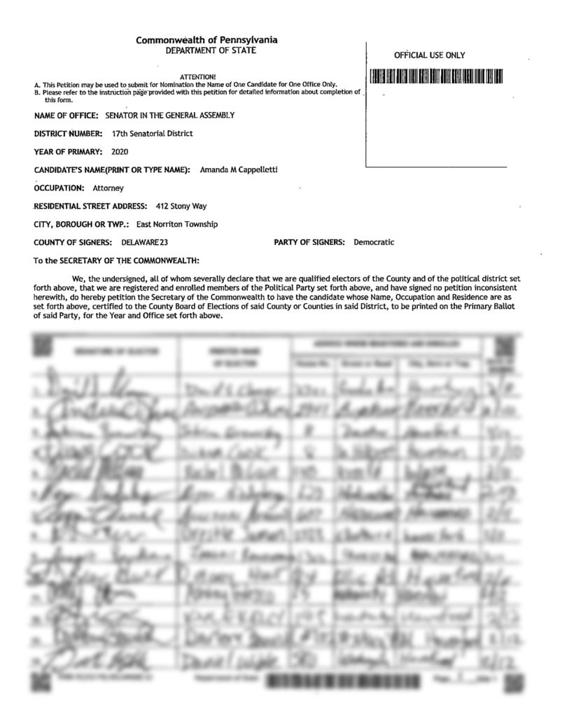 Amanda Cappelletti Petition