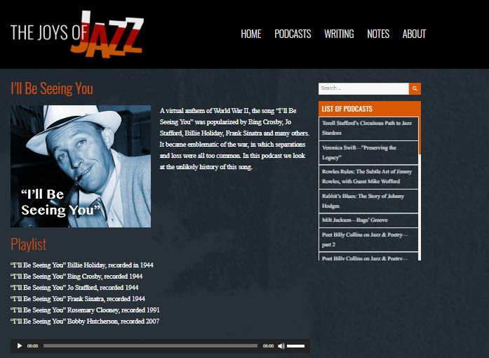 Joy of Jazz I'll Be Seeing You