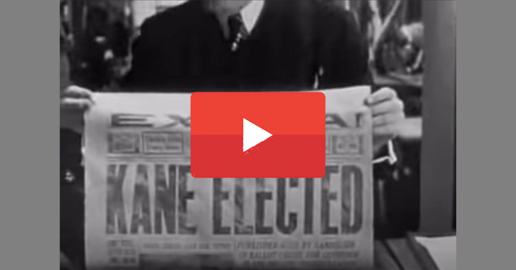 Kane Elected Citizen Kane
