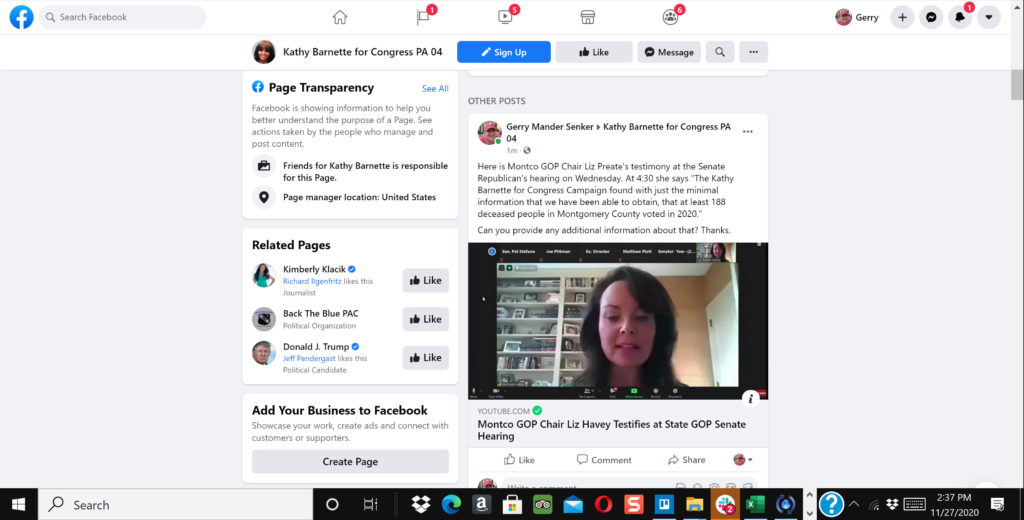 Kathy Barnette Removed Post