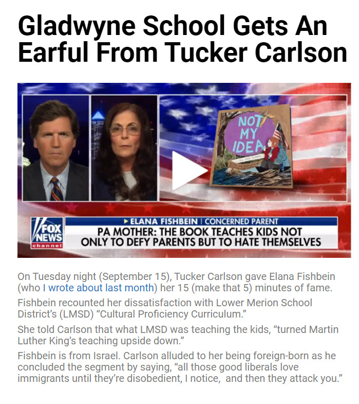 Tucker Carlson Gladwyne School