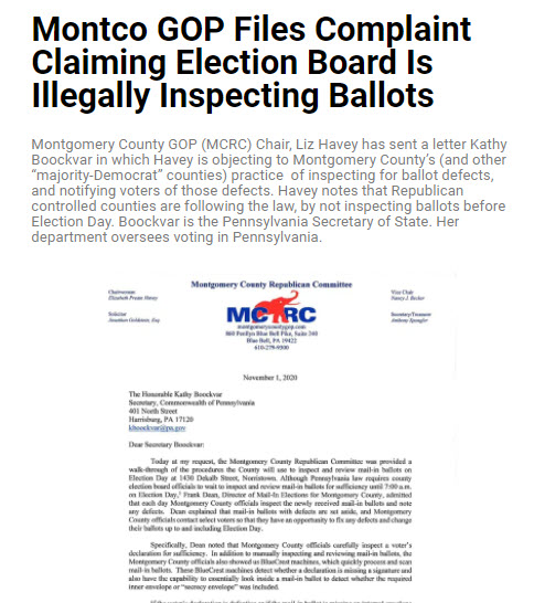 Montco GOP Sues