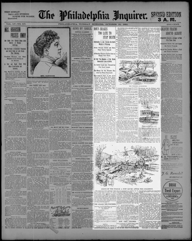 Flat Rock Tunnel Disaster 1892