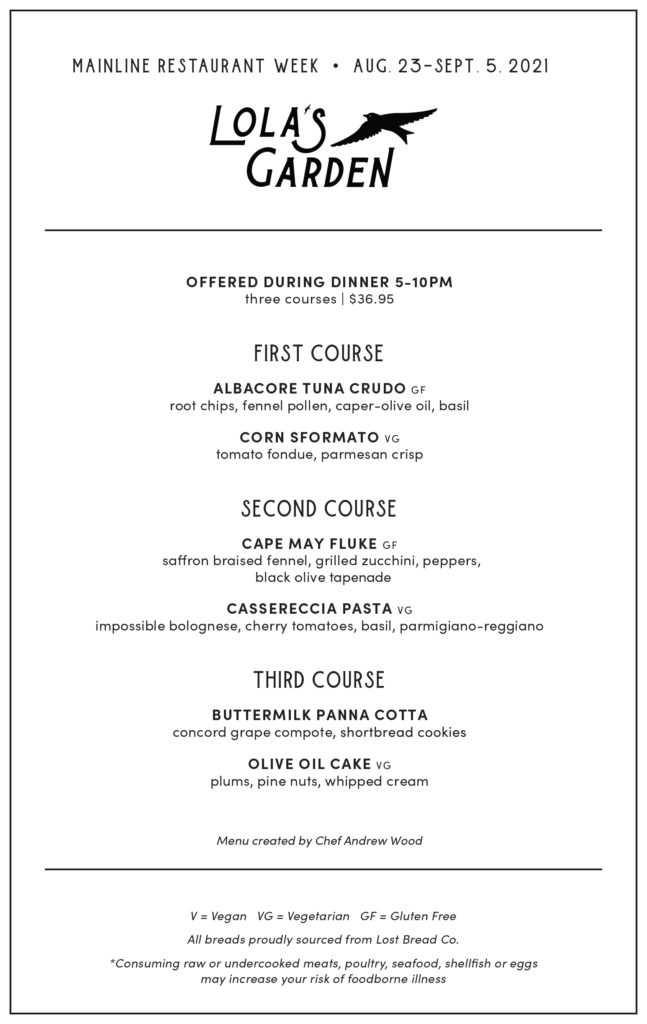 Lola's Restaurant Week